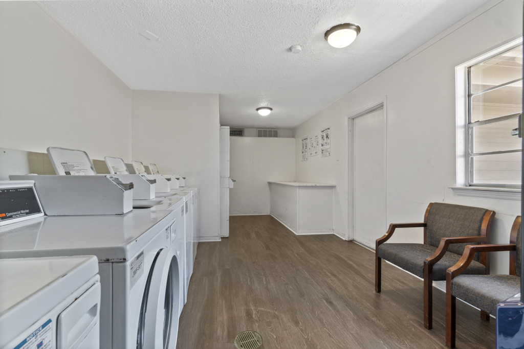 laundry room at The Northwood Apartments